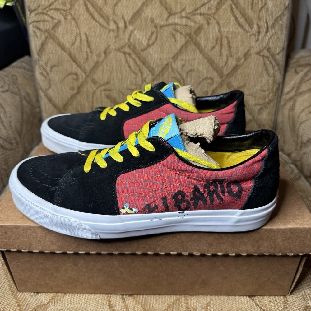Vans X‎ The Simpsons El Barto Sk8 Low Mens Size US 10 Rare Shoes Excellent